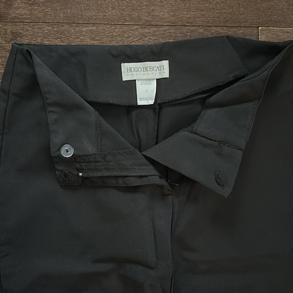 Y2K Hugo Buscati High Waist Bootcut Pants Black 90’s Vintage 2 - Picture 5 of 10